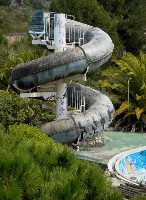 Sitges Aquatic Paradise abandoned swimming pool Spain