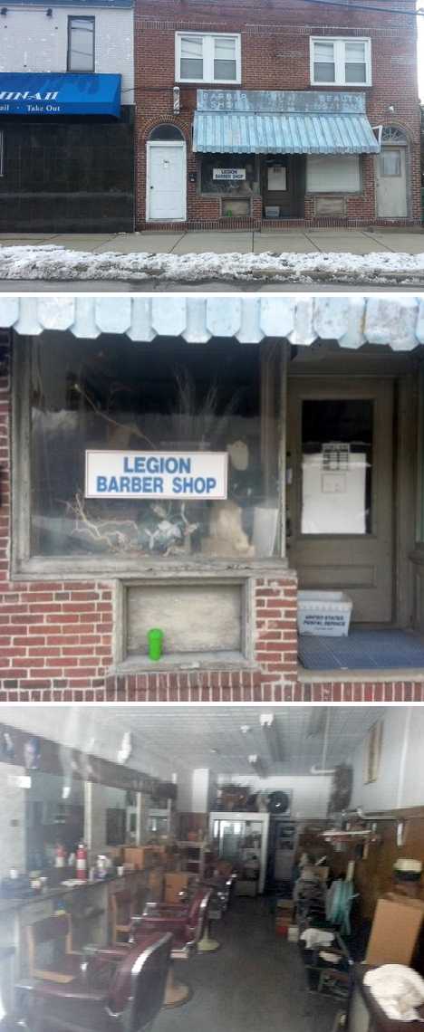 abandoned ghost Legion barber shop Upper Falls Newton MA