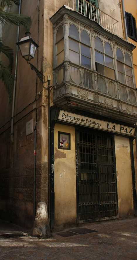 abandoned barber shop Spain