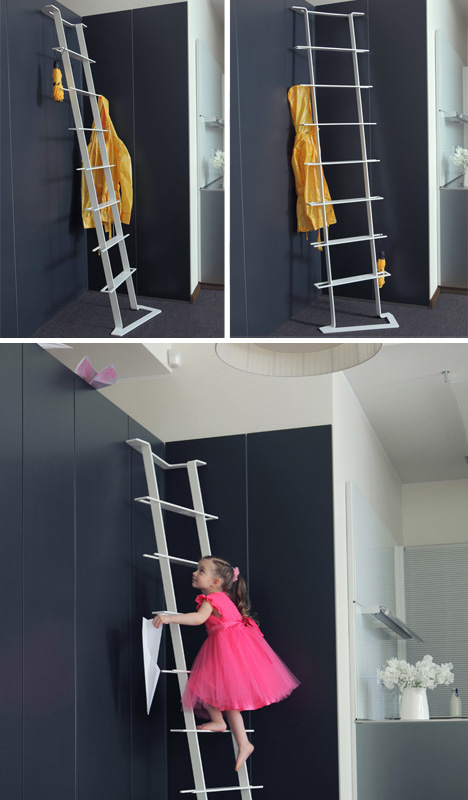 inside adjustable corner ladder