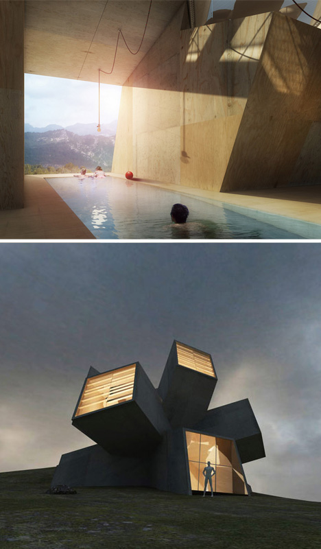 futuristic home concept model