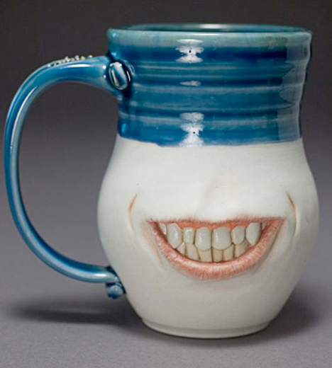 Creepy Dental Tooth Mug 1