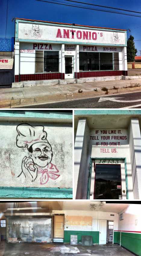 abandoned Antonio's Pizzeria North Torrance