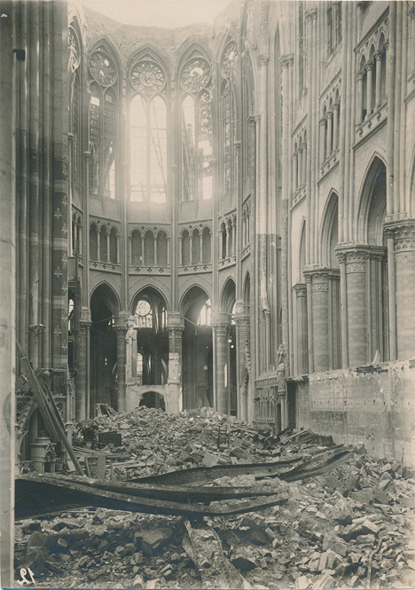 Destroyed Cathedral France WWI 2