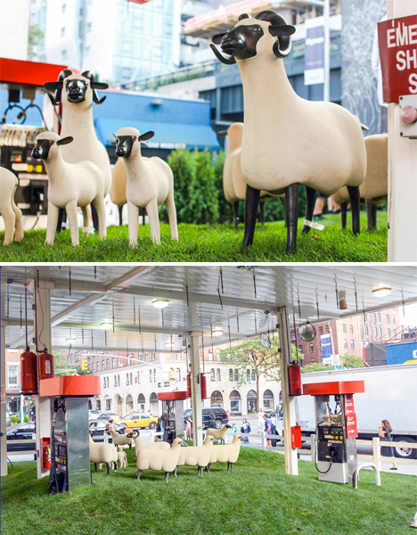 Gas Station Sheep Urban Art 2
