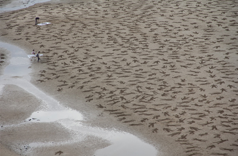 fallen sand art tide