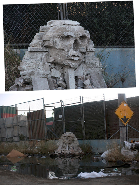 banksy sphinx installation cinderblock