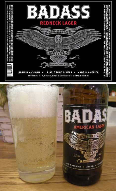 Kid Rock American Badass Lager beer 