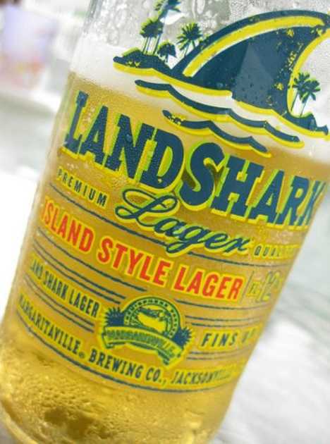 Jimmy Buffett Land Shark Lager beer 