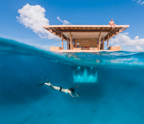Underwater Hotel Room Manta Resort 1