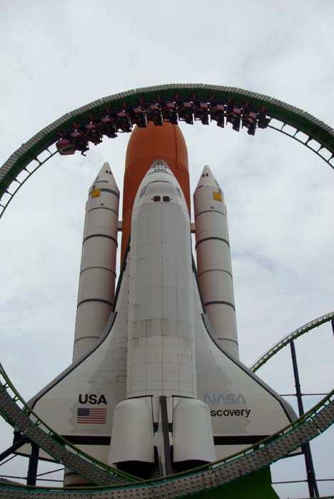 Japan Space World shuttle mock-up replica