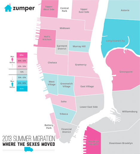 NYC Infographics Neighborhood Gender Gaps