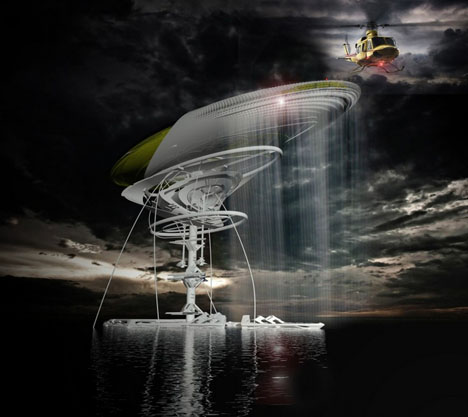 floating ocean prison design
