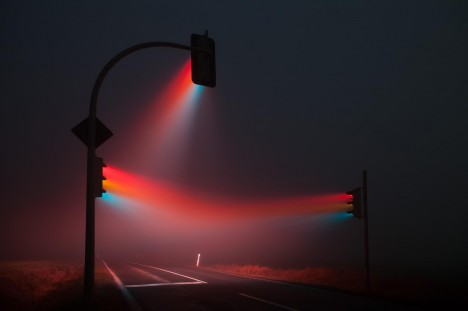 time lapse fog light