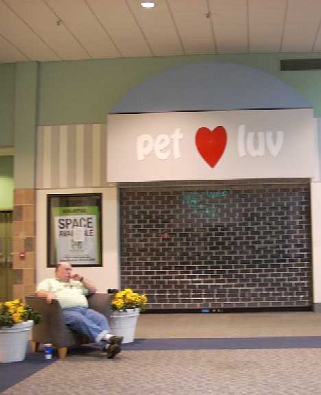 abandoned Pet Luv pet store Asheville NC