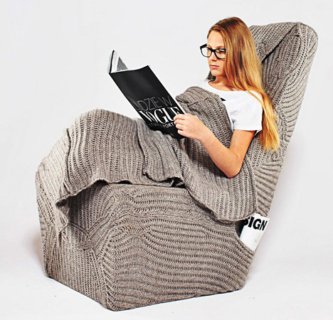Napping Furniture Integrated Blanket