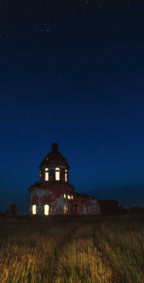 abandoned church Kurgan Oblast Russia