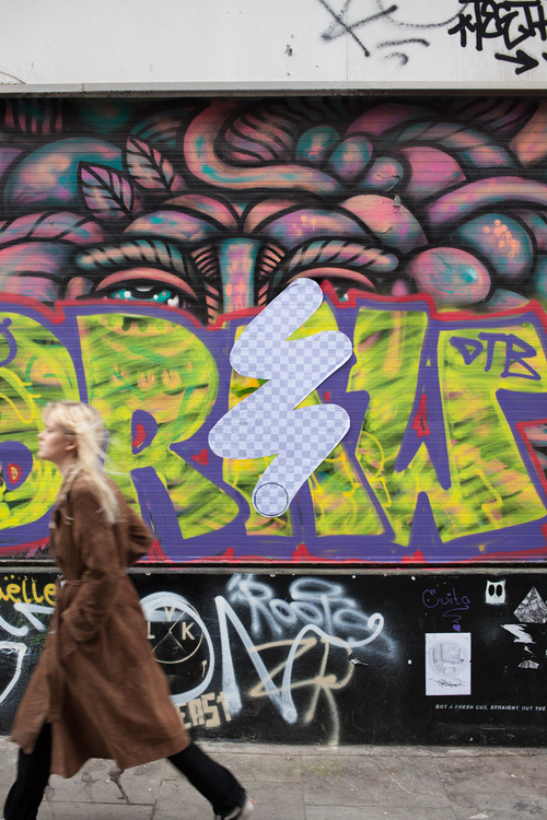 street eraser graffiti wall