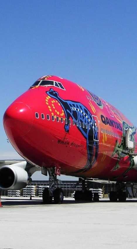 Wunula Dreaming 747 Qantas jet 