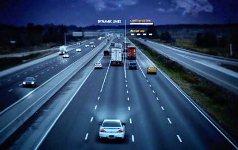 smart highway changing lights