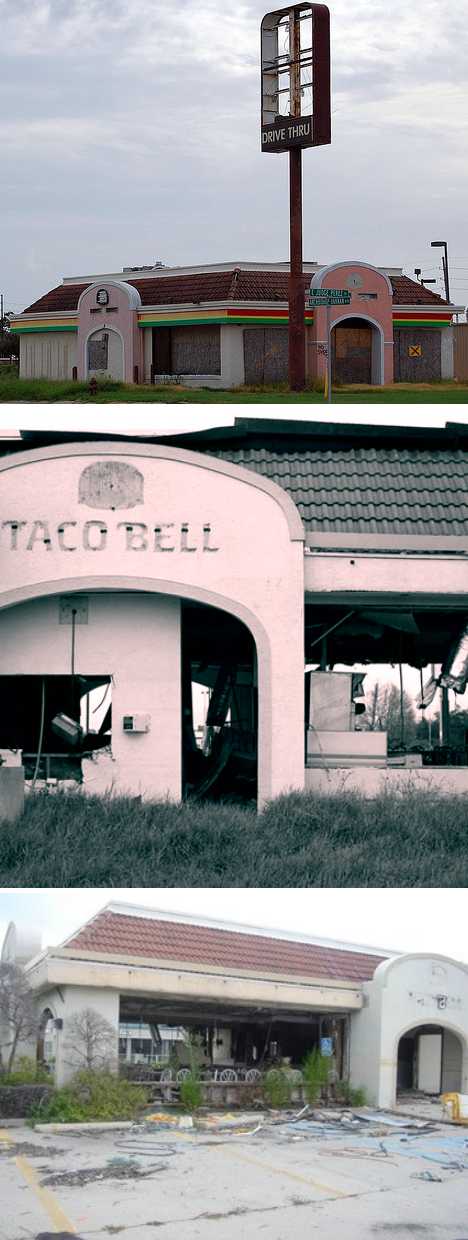 abandoned taco bell Chalmette Louisiana Katrina