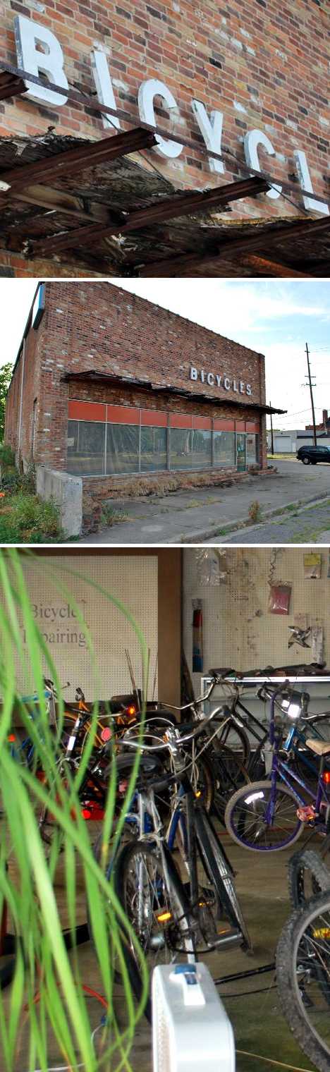 abandoned bicycle shop Middletown Ohio