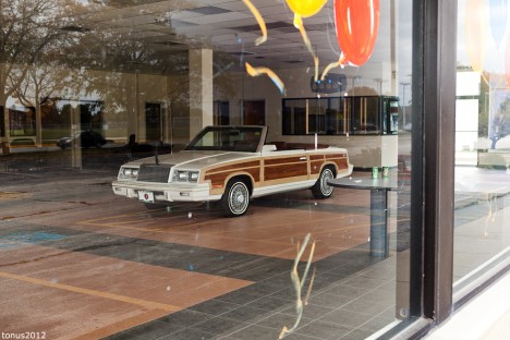 abandoned Le Baron convertible Chicago car dealership
