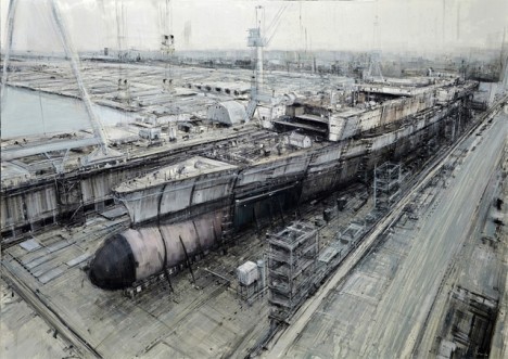 gritty city shipyard