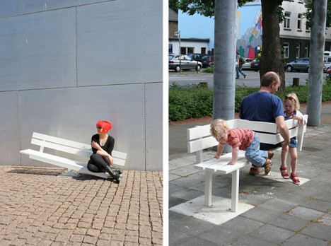 social bench interaction examples