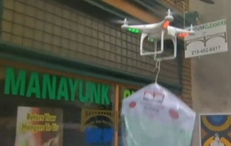 Drone Dry Cleaning Delivery