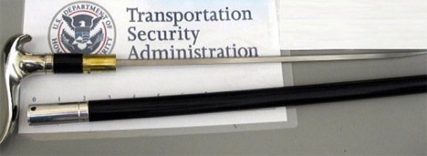 TSA Confiscated Cane Sword