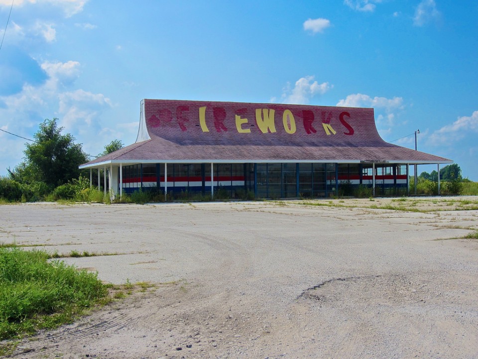 Boom To Bust 10 Abandoned Fireworks Stores & Stands Urbanist