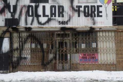 abandoned closed Detroit dollar store 1