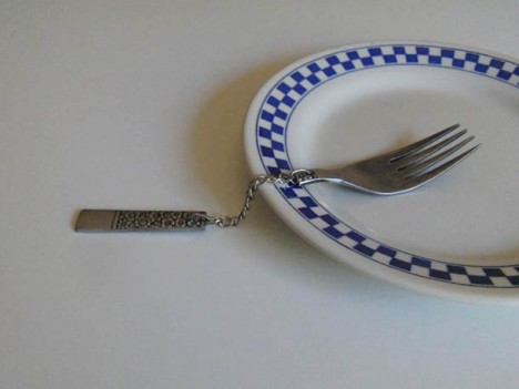 chain fork useless plate