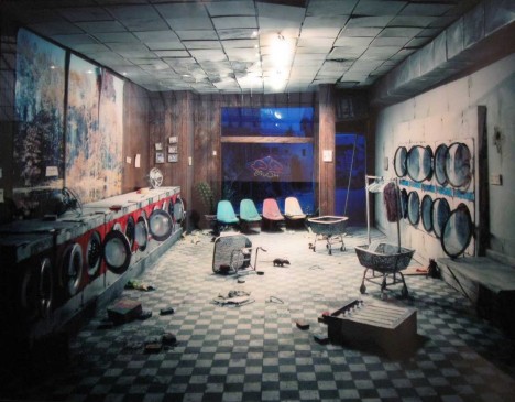 abandoned Laundromat at Night 2008 Laurie Nix