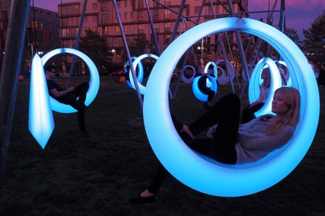 circular art swing project