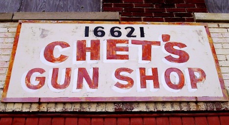 abandoned Chet's Gun Shop Detroit 1