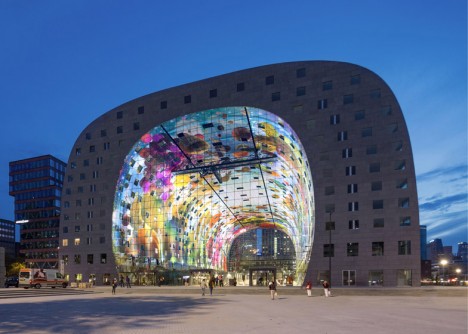 market hall night view