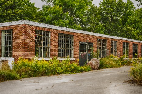 abandoned camp 30 brick building