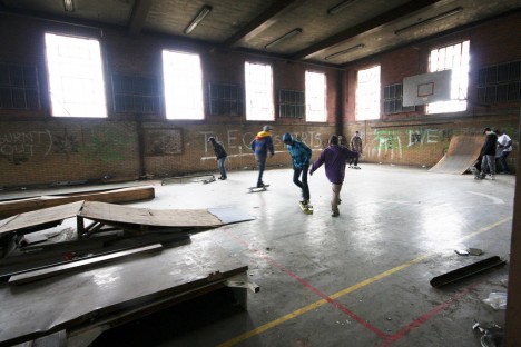 abandoned camp 30 skateboarders