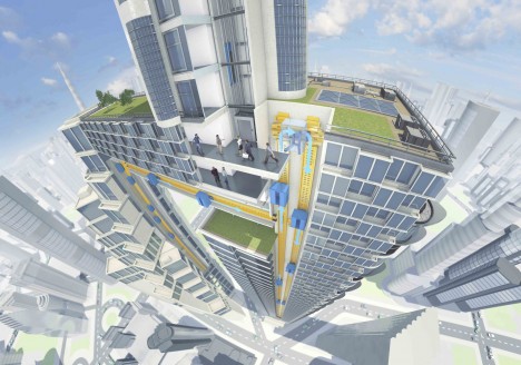 maglev multi skyscraper example