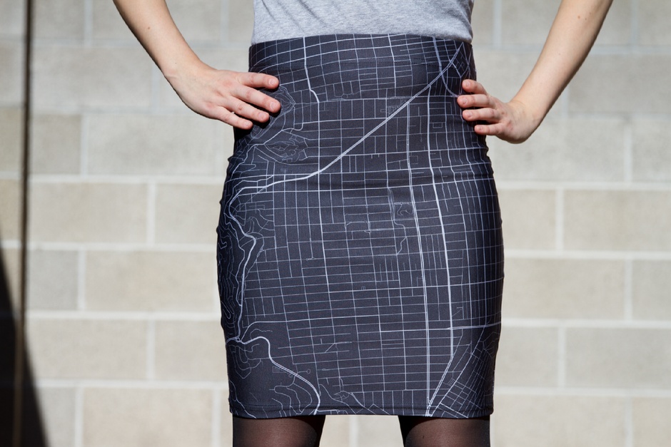 custom map skirt design