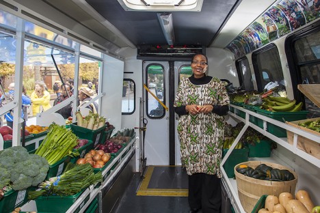 Mobile Good Food Market bus launch