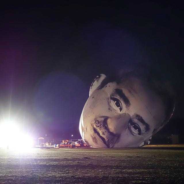 That’s No Moon Artists Launch Huge Human Head Balloon Urbanist