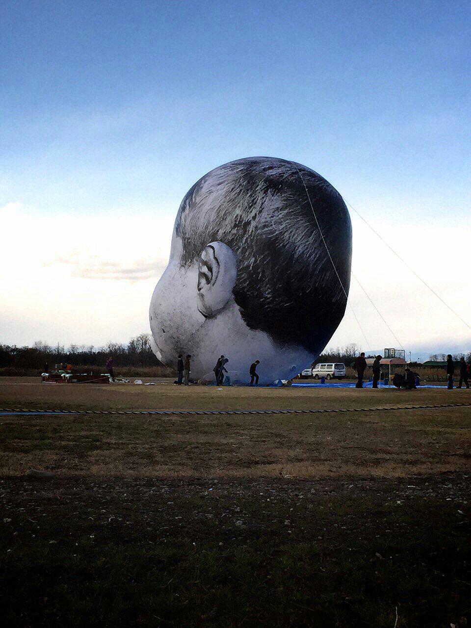 That’s No Moon Artists Launch Huge Human Head Balloon Urbanist