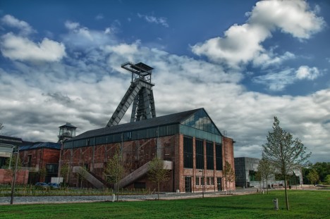 abandoned mine winding tower Belgium 1c