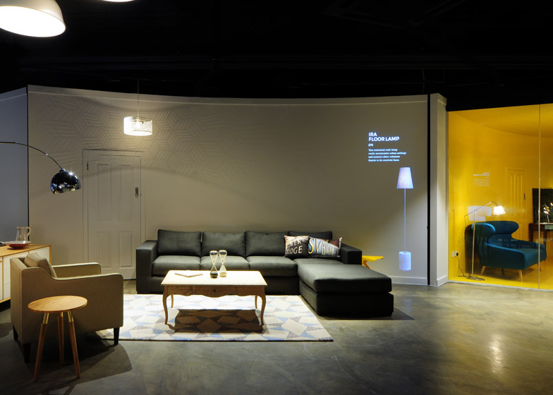 Augmented Showroom: Projections Compliment Physical Products - WebUrbanist