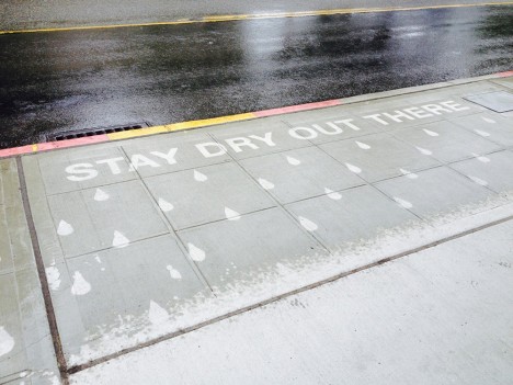 rain dry art street