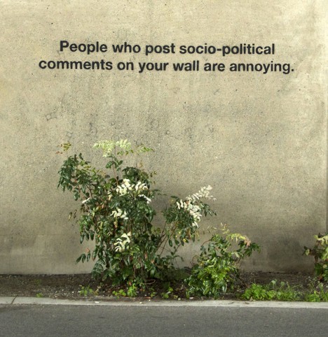 social media wall post