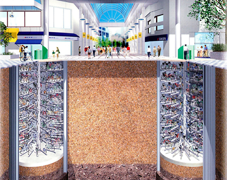 Invisible Bicycles Tokyo’s HighTech Underground Bike Parking